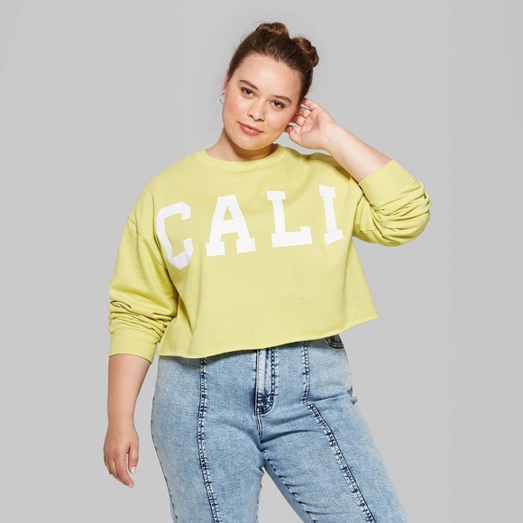 Wild Fable Cali Crop Sweatshirt - Picture 1 of 5